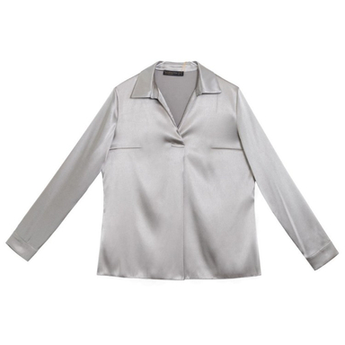 شومیز زنانه برنس مدل فروغ رنگ طوسی