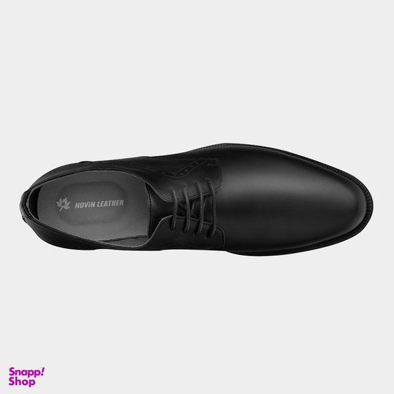 کفش کلاسیک مردانه نوین چرم مدل 1063 MS2186 رنگ مشکی