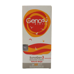 کرم ضد آفتاب ژنو مناسب پوست چرب رنگ طبیعی پوست با SPF50 حجم 50 میلی لیتر