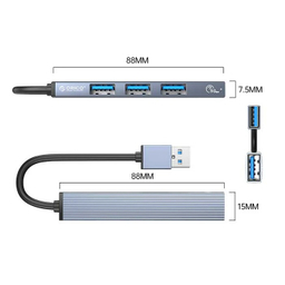 USB هاب 4 پورت USB 3.0 اوریکو مدل AH-A13