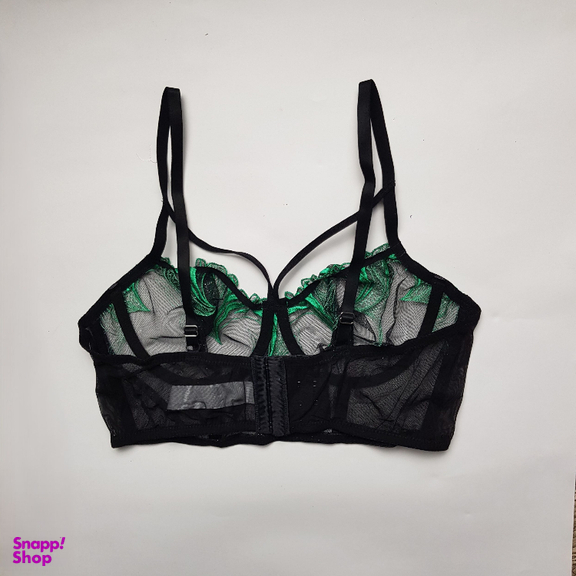 ست شورت و سوتین زنانه برتا مدل توری کد 1031ZG رنگ مشکی