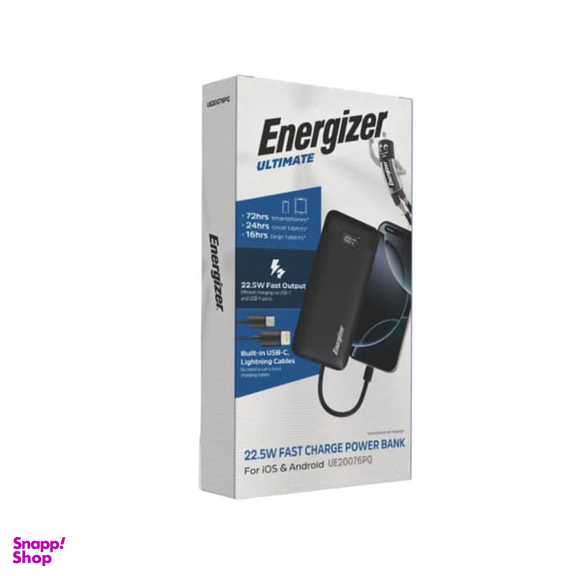 پاوربانک انرجایزر مدل UE20076PQ ظرفیت 20000 میلی آمپر ساعت
