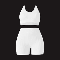 ست نیم تنه و شلوارک ورزشی زنانه مدل M5152