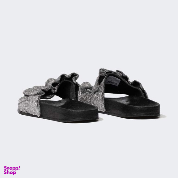 دمپایی زنانه دفکتو مدل فول طبی شاینی رنگ طوسی