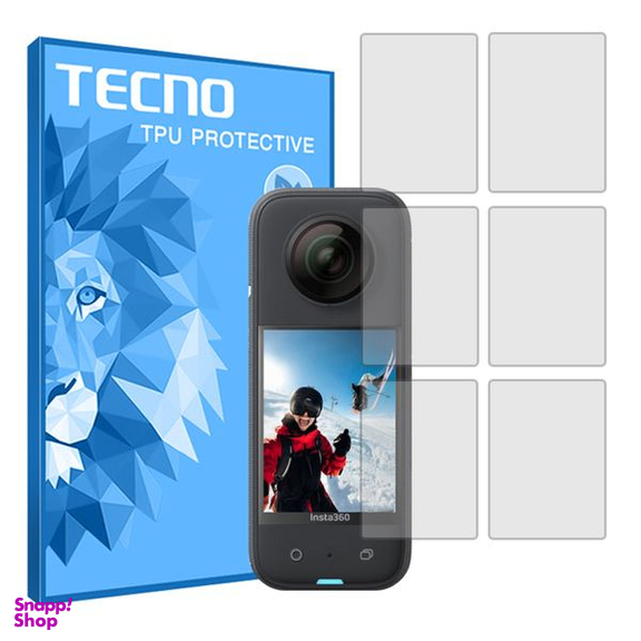 محافظ صفحه نمایش شفاف دوربین تکنو مدل HyGEL مناسب برای دوربین فیلم برداری اینستا 360 x3 بسته 6 عددی