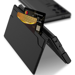 کیف چرم گوشی موبایل جی کی کی مدل Folding Support مناسب سامسونگ Galaxy S24 Ultra