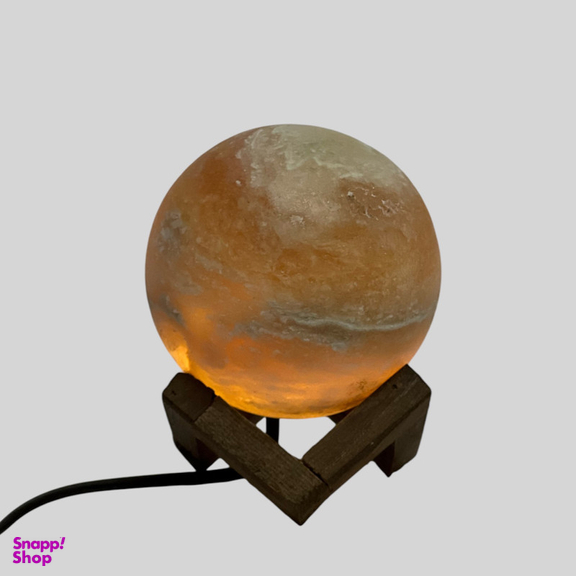 آباژور سنگ نمک مدل گوی طرح آرامش