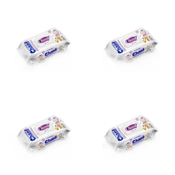 دستمال مرطوب کودک چانف مدل اقتصادی مجموعه 4 عددی