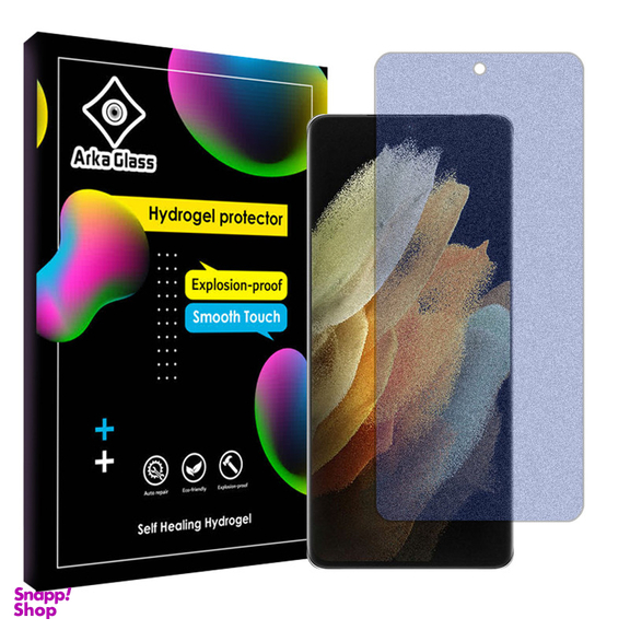 محافظ صفحه نمایش مات آنتی بلو آرکا گلس مدل Tough مناسب گوشی موبایل سامسونگ Galaxy S21 Ultra 5G