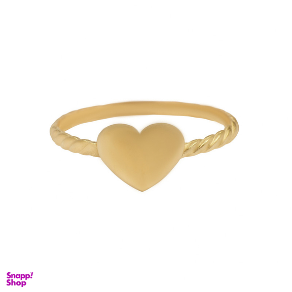انگشتر طلا 18 عیار زنانه طلاجات مدل قلبی کد 1038 سایز 54
