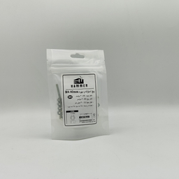 پیچ و مهره هامر مدل استوانه کد M4-40mm بسته 50 عددی