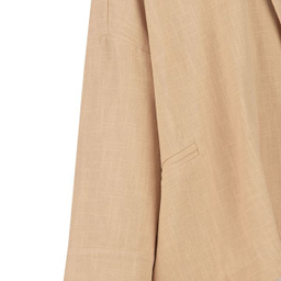 مانتو کتی زنانه سرژه مدل 216597 یقه انگلیسی رنگ کرم