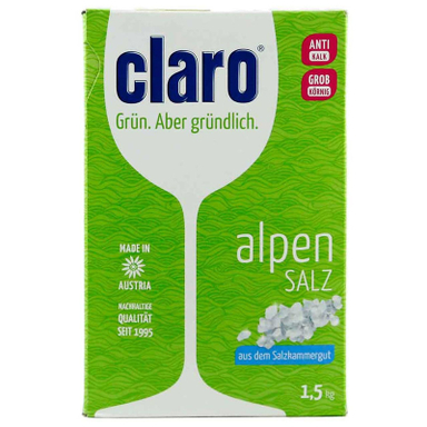 نمک ظرفشویی کلارو مدل Alpen Salz وزن 1.5 کیلوگرم