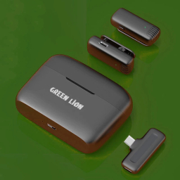 میکروفن یقه ای گرین لاین مدل 2IN1 WIRELESS MICROPHONE TYPE-C