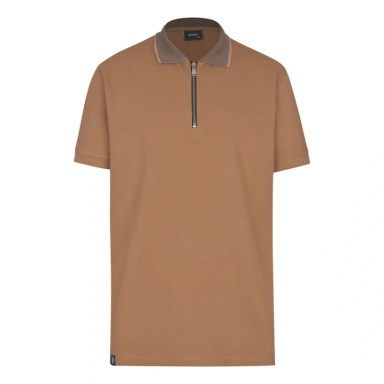 پولوشرت آستین کوتاه مردانه مدل GD-s-19922862 رنگ قهوه ای