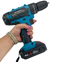 دریل و پیچ گوشتی شارژی چکشی باس کد BS-48VF مجموعه 27 عددی