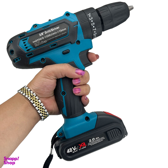دریل و پیچ گوشتی شارژی چکشی باس کد BS-48VF مجموعه 27 عددی