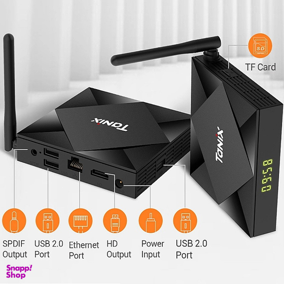 اندروید باکس تانیکس مدل 4/64- TX6S به همراه کیبورد هوشمند تاچ پد