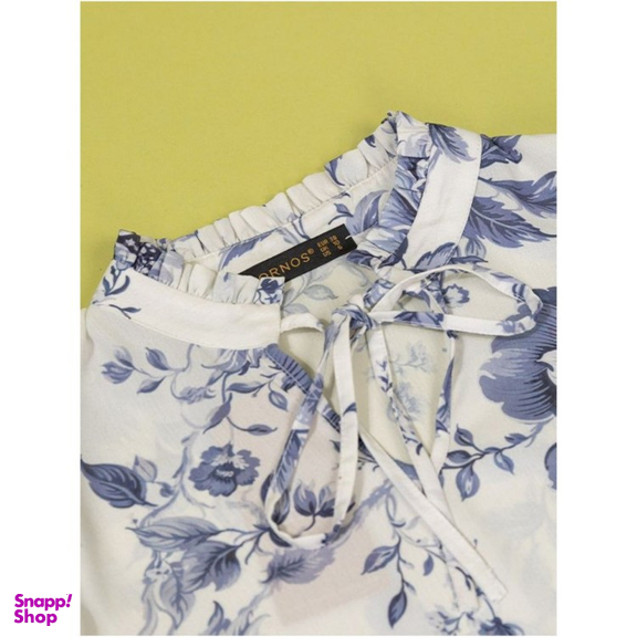 بلوز زنانه برنس مدل نرمین رنگ آبی