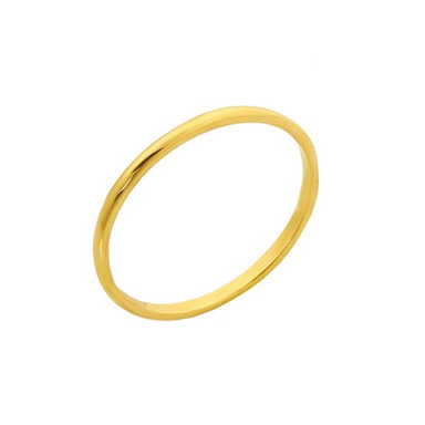 انگشتر طلا ۱۸ عیار زنانه میو گلد مدل ساده کد R1208 سایز 54