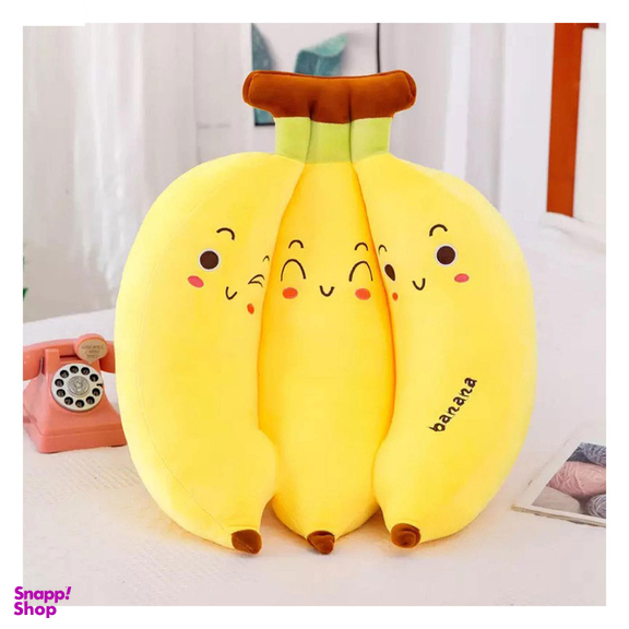 عروسک سیی طرح موز خوشه ای کد 1669.1 ارتفاع 43 سانتی متر