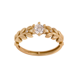 انگشتر طلا 18 عیار زنانه جواهری سون کد 5728