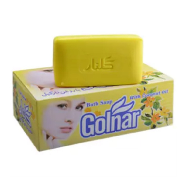 صابون حمام زرد گلنار (Golnar) وزن 130 گرم