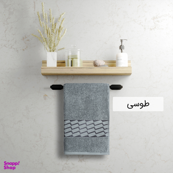 حوله دستی دنیز طرح آرتا سایز 40×80 سانتی متر