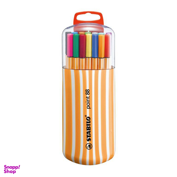 روان نویس استابیلو مدل پوینت 88 زبرا بسته 20 عددی