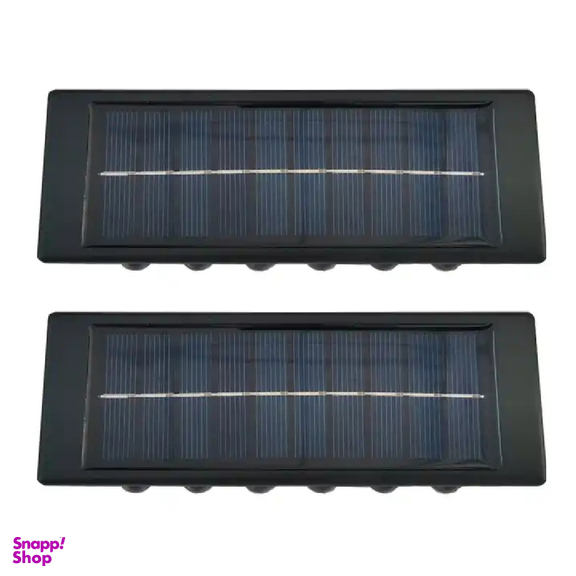 چراغ دیواری خورشیدی دوطرفه سولونیکس مدل 12 LED مجموعه 2 عددی