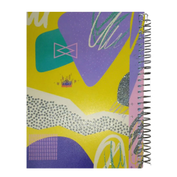 دفتر مشق 200 برگ شمس طرح رنگارنگ اکلیلی