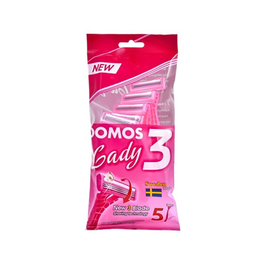 خودتراش سه لبه زنانه دوموس مدل domos lade 3 بسته 5 عددی