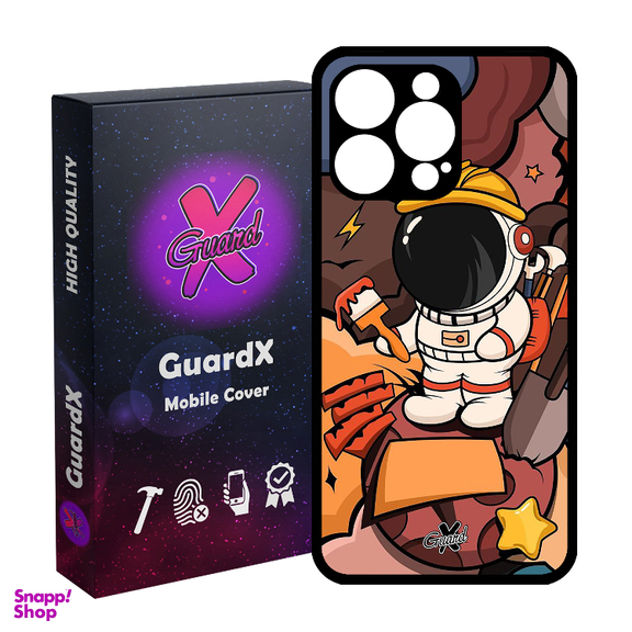 کاور گارد ایکس طرح فضانورد مدل Glass10394 مناسب برای گوشی موبایل اپل iPhone 15 Pro Max