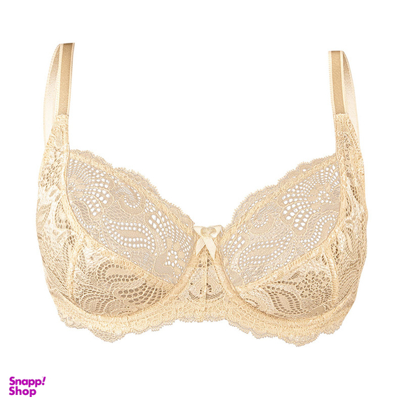 سوتین زنانه لین مدل فنردار کد 4680-511 رنگ کرم