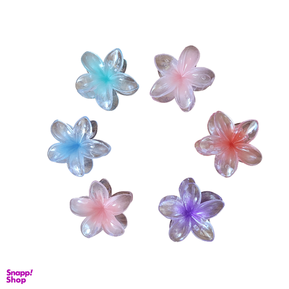 کلیپس مو زنانه مدل پلومریا بسته 2 عددی