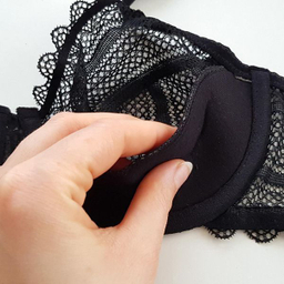 ست شورت و سوتین زنانه میسا مدل فنردار گیپوری کد 4717-6035 رنگ مشکی
