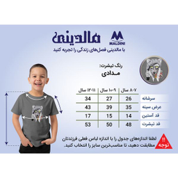 تی شرت آستین کوتاه پسرانه مالدینی مدل T-Kids-15