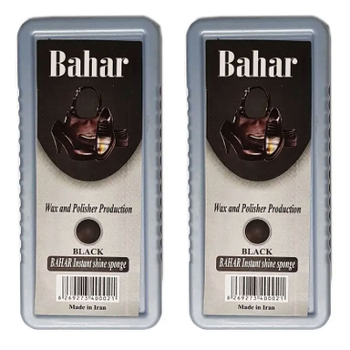 واکس کفش بهار مدل BLK بسته 2 عددی