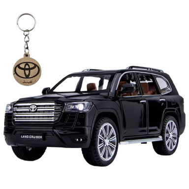 ماکت ماشین ناب سل مدل تویوتا لندکروز فلزی TOYOTA LANDCRUISER LC300 به همراه جاسوییچی