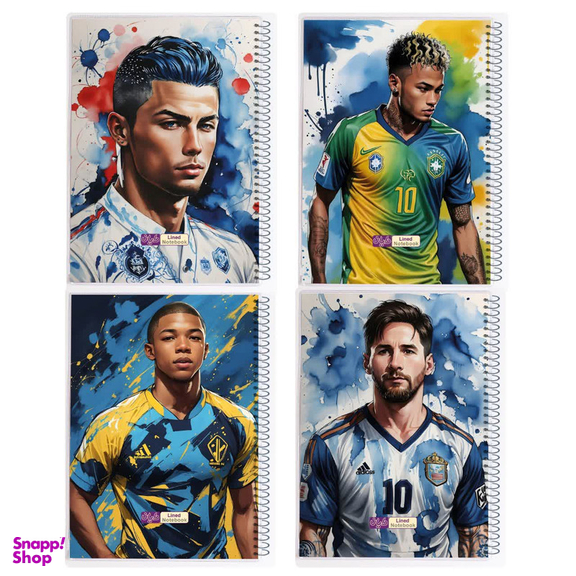 دفتر مشق ۸۰ برگ دایان طرح فیفا کد ۵۳۶۴۲ بسته ۴ عددی