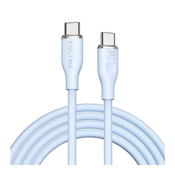 کابل شارژ Type-C ولتمی مدل Powerlink Moss Liquid Silicon طول 1 متر