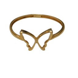 انگشتر طلا 18 عیار زنانه مدل پروانه کد 1404