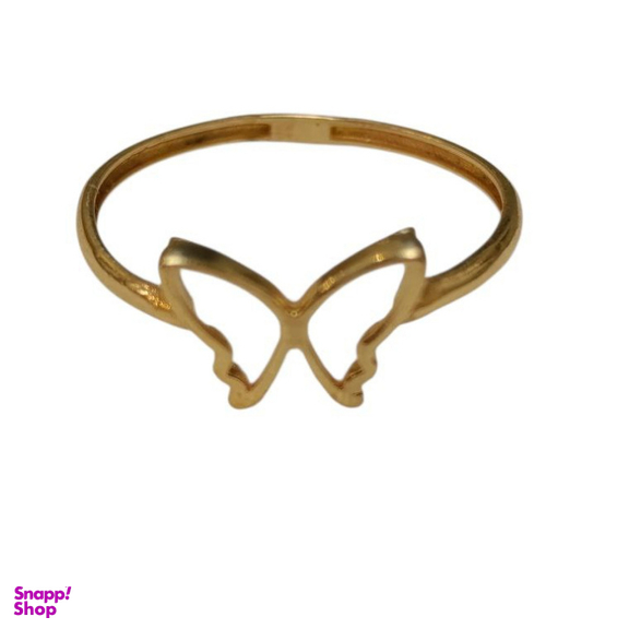 انگشتر طلا 18 عیار زنانه مدل پروانه کد 1404