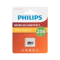 کارت حافظه MicroSDHC فیلیپس مدل A1-V30 کلاس 10 استاندارد UHS-I U3 سرعت 80MBps ظرفیت 256 گیگابایت