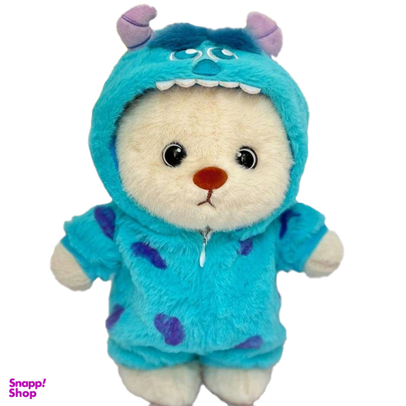 عروسک خرسی دو چهره پولیشی مدل لباس استیج سایز 28 سانتی متر