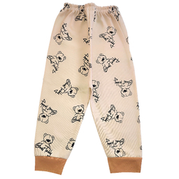 ست شومیز و شلوار نوزادی مدل تدی کد 4033 رنگ کرم