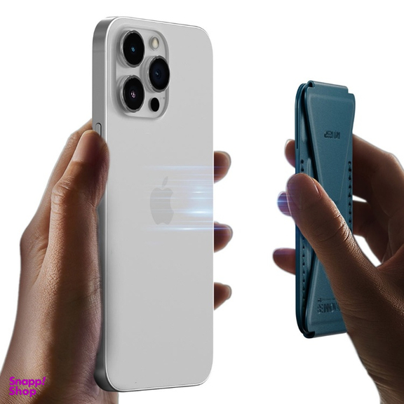 جاکارتی مغناطیسی و هولدر گوشی موبایل گرین لاین مدل Magnetic Wallet MagSafe Compatible GNMAGWALTBL