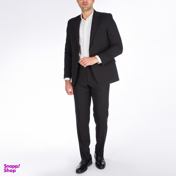 ست کت و شلوار آیکت مدل دراپ 4 مطهری کد 100 رنگ مشکی