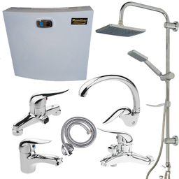 ست شیرآلات اهرمی اندیکا مدل اردکی مجموعه 7 عددی