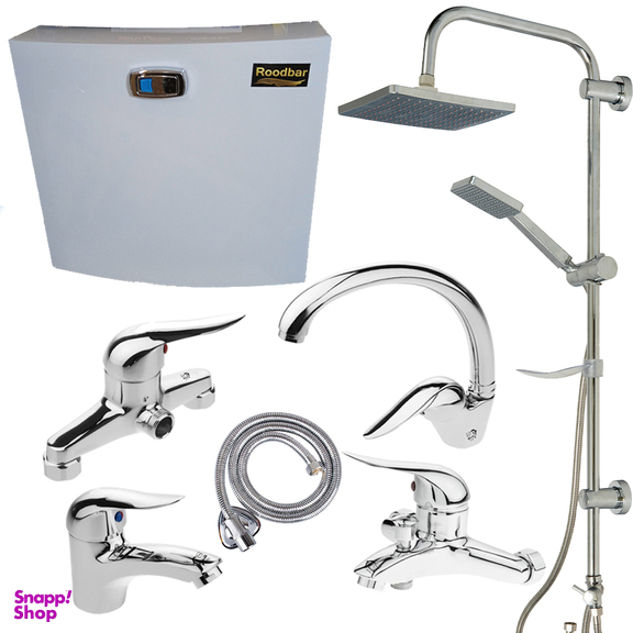 ست شیرآلات اهرمی اندیکا مدل اردکی مجموعه 7 عددی